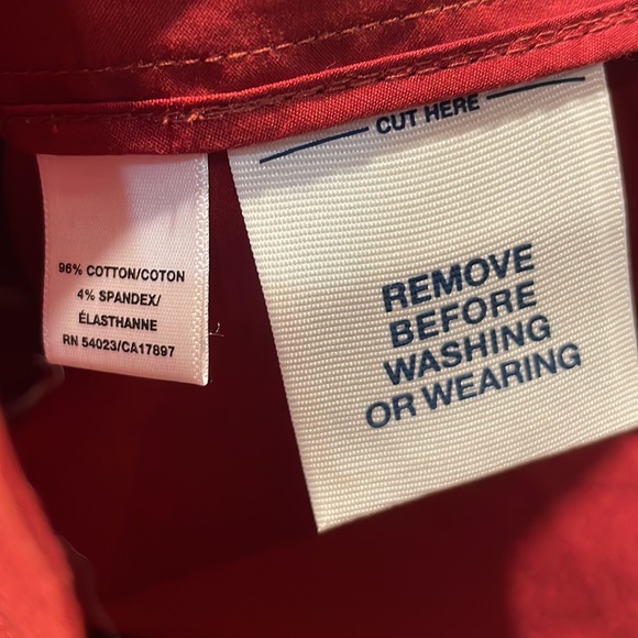 NWT Reddish Orange old navy jacket AS IS and Missing Belt - Picture 7 of 9